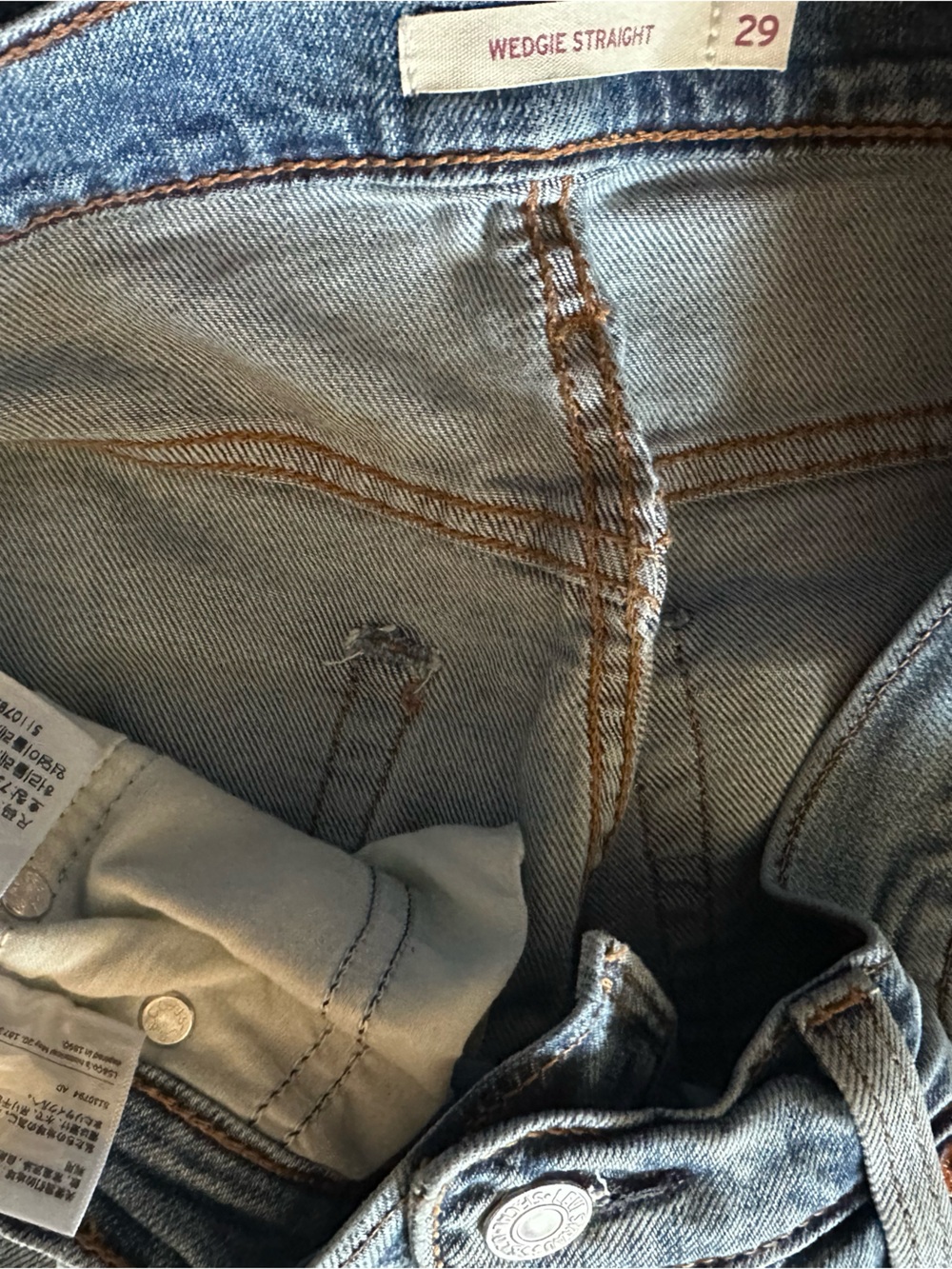 Levi's Light Blue Straight Leg Jeans